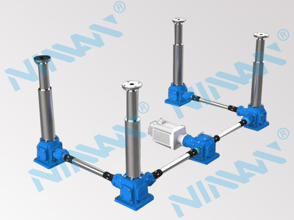 四台同步电动推杆